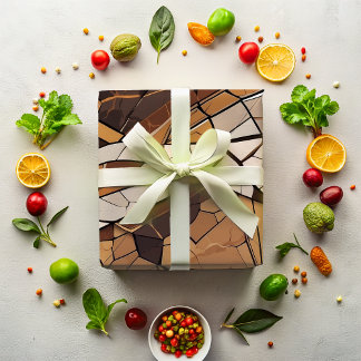Papel De Regalo Regalos de retiro de mosaico geométrico para papá 