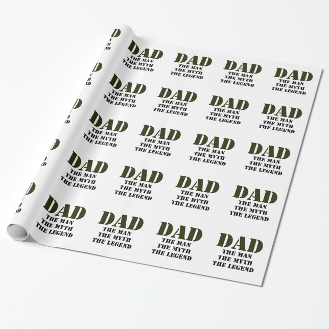Papel De Regalo Regalos del día de padre (Desenrollado)