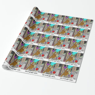 Papel De Regalo Regalos divertidos caricatura Rick London abrazado