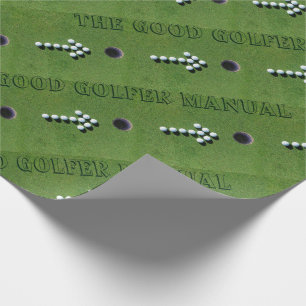 PAPEL DE REGALO REGALOS DIVERTIDOS DEL GOLFISTA, PERSONAL DE LA