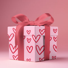 Papel De Regalo Regalos el día de San Valentín Aman los Corazones 
