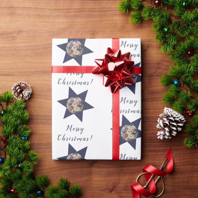 Papel De Regalo 🎄 Regalos festivos con Personalizado Feliz Navida (Regalo de vacaciones)