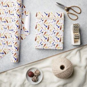Papel De Regalo Regalos Herramientas Poste Tijeras Barbero Barberí