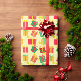 Papel De Regalo Regalos navideños festivos