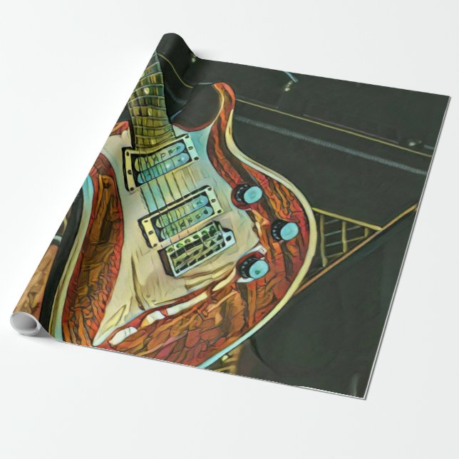 Papel De Regalo Regalos para guitarrista (Desenrollado)