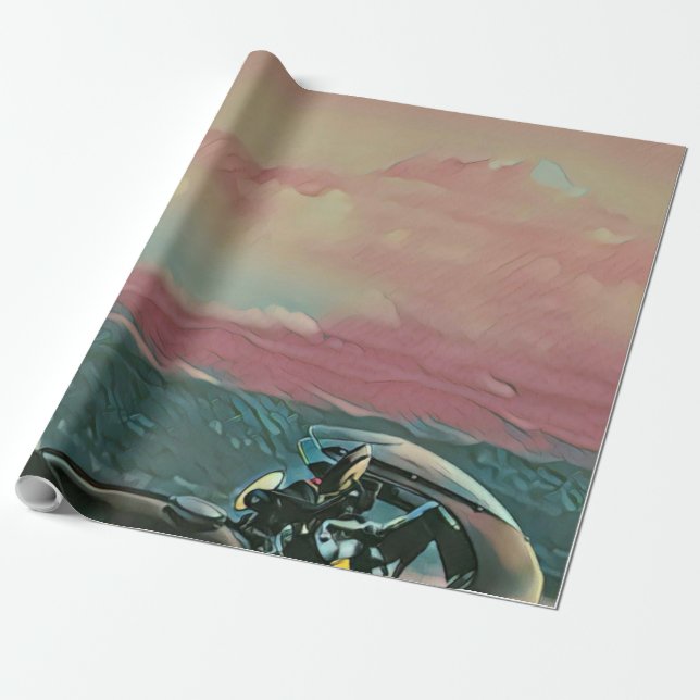Papel De Regalo Regalos para motociclistas (Desenrollado)