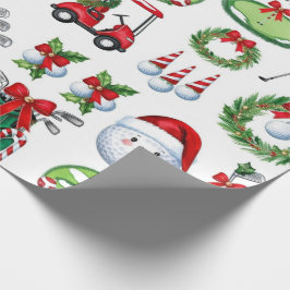 Papel De Regalo Regalos temáticos de Navidades de golf para golfis