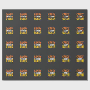 Papel De Regalo Reina de Caramelo de Halloween Gráfico_1