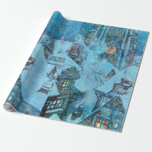 Papel De Regalo Reina de la nieve en el ilustracion de Dulac de la