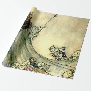 Papel De Regalo "Reina de las hadas" por Arthur Rackham