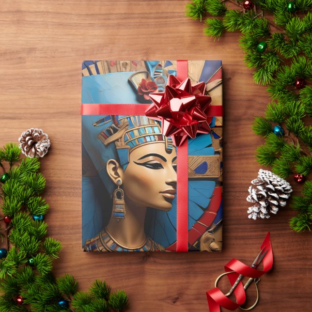 Papel De Regalo Reina Nefertiti (Regalo de vacaciones)