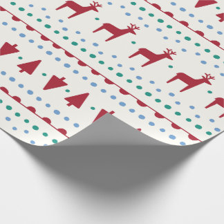 Papel De Regalo Reindeer Fair Isle de Primary.com