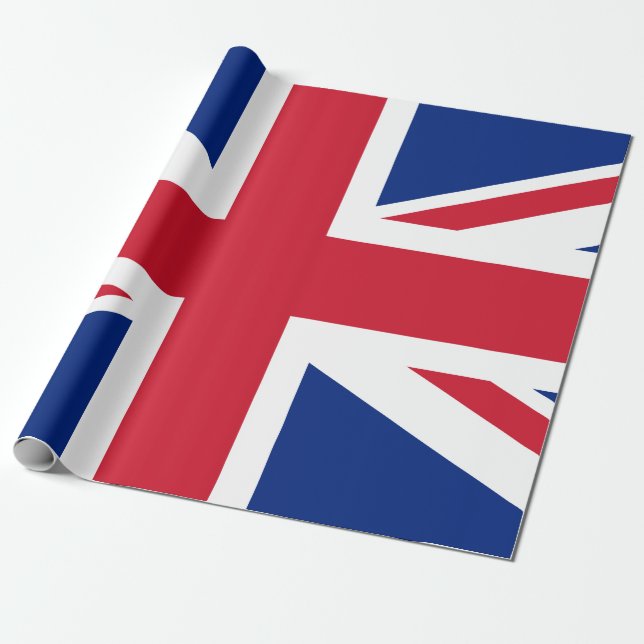 Papel De Regalo Reino Unido (Bandera Británica) (Union Jack) (Rein (Desenrollado)