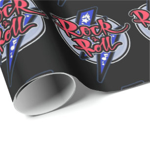 Papel De Regalo Relámpago de roca y rollo