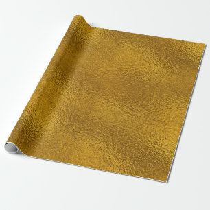 Papel De Regalo Relieve metalizado dorado en 