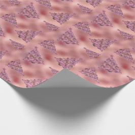 Papel De Regalo Relieve metalizado Glam de árbol de vacaciones de