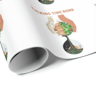 Papel De Regalo Reloj de arena de la Tierra bomba de tiempo ambien