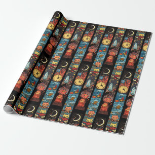 Papel De Regalo Relojes de gatos y extranjeros