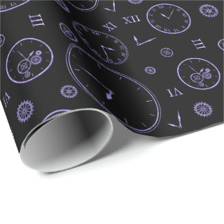 Papel De Regalo Relojes y engranajes