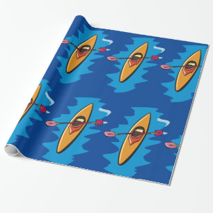 Papel De Regalo Remo de kayak deporte acuático