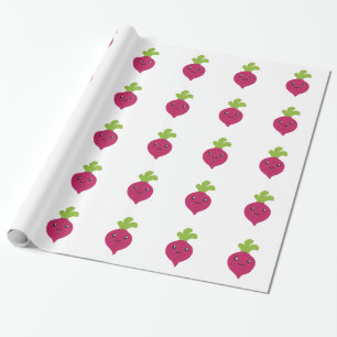 Papel De Regalo Remolacha Kawaii Adorable