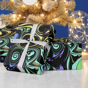 Papel De Regalo Remolinos coloridos abstractos