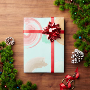 Papel De Regalo Remolinos de acuarela pastel estética Patrón conti