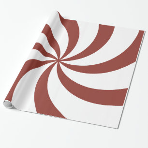 Papel De Regalo Remolinos del rojo del navidad