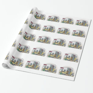Papel De Regalo Remolque de campista de Shasta rv