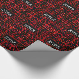 Papel De Regalo Remolques negros distintivos (rojo)