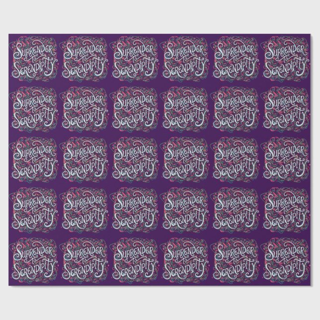 Papel De Regalo Rendirse a la Serendipia (Superficie plana)