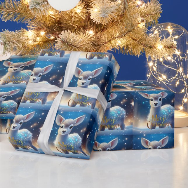 Papel De Regalo Reno con Feliz Navidad (Vacaciones)