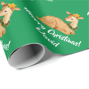 Papel de regalo Reno de Navidad