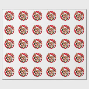 Papel De Regalo Reno de Navidad japonés