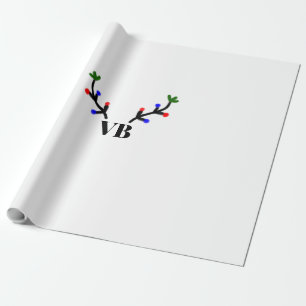 Papel De Regalo Reno feliz Navidad agregar texto nombre título
