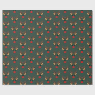 Papel De Regalo Reno Minimalista Rudolph