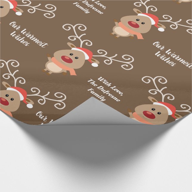 Papel De Regalo Reno personalizado y personalizado (Esquina)