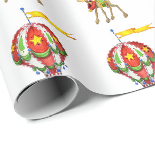 Papel De Regalo Reno Volador de Globo