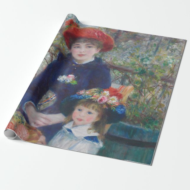 Papel De Regalo Renoir Dos Hermanas Terraza Impresionismo Francés (Desenrollado)
