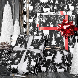 Papel De Regalo Renos De Bosques De Bosques De Bosques De Bosques