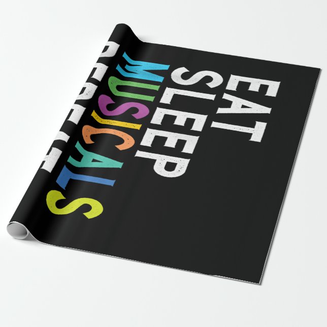 Papel De Regalo Repetir el sueño de los musicales (Desenrollado)