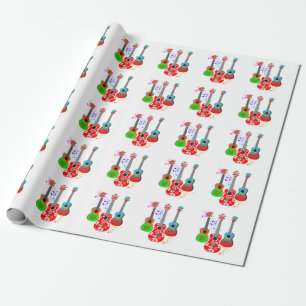 Papel De Regalo Reproductor de Ukulele Island Tropical