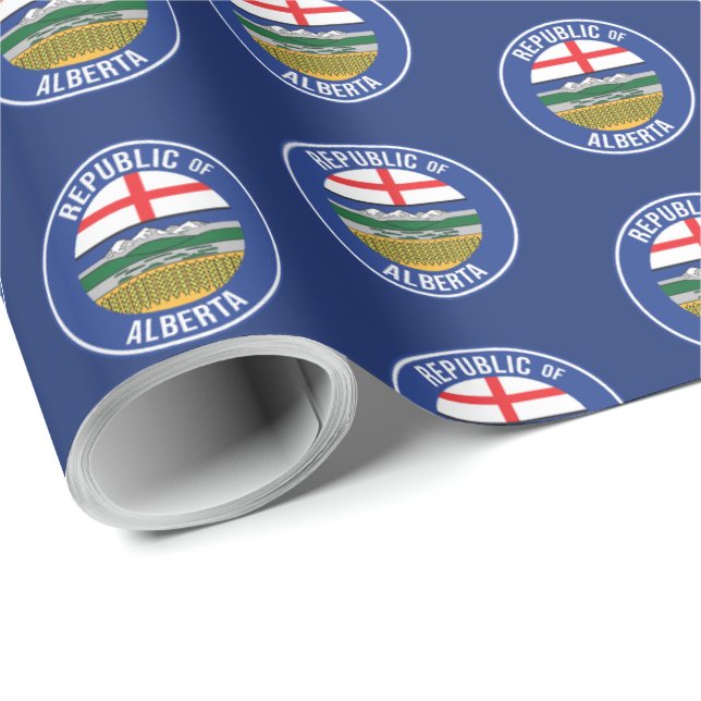 Papel De Regalo República de Alberta WEXIT (Esquina del rollo)