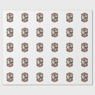 Papel De Regalo Rescata a todos los perros Corona floral de perro 
