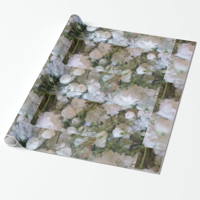 Papel De Regalo Respiración del bebé blanco (Desenrollado)