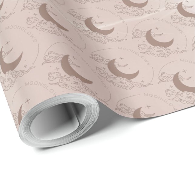 Papel De Regalo Resplandores lunares (Esquina del rollo)