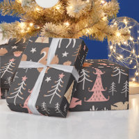 Resto de ardilla de Navidad rosa festivo