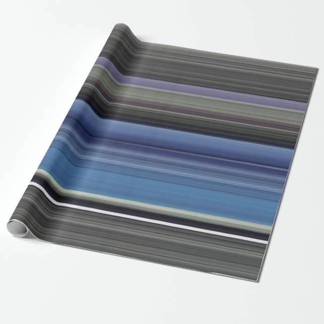 Papel De Regalo Resumen #1: Azul y gris (Desenrollado)