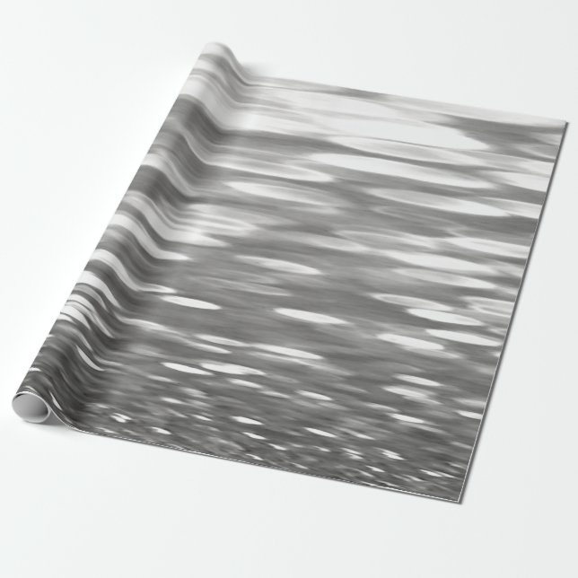 Papel De Regalo Resumen #3: Brillo gris plateado (Desenrollado)