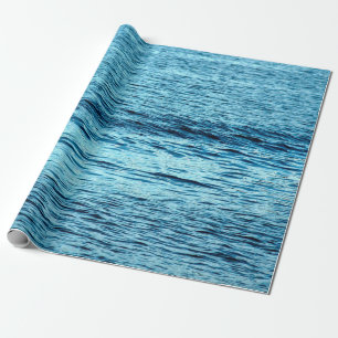 Papel De Regalo Resumen abstracto de la ola de agua azul, acua,